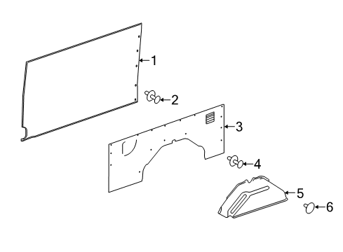 2017 Ford Transit-250 Interior Trim - Side Panel Diagram 5 - Thumbnail