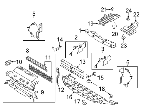 2014 Ford Escape Splash Shields Diagram