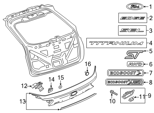 2021 Ford Edge Parking Aid Diagram 6 - Thumbnail