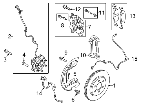 2020 Lincoln Navigator Front Brakes Diagram 2 - Thumbnail