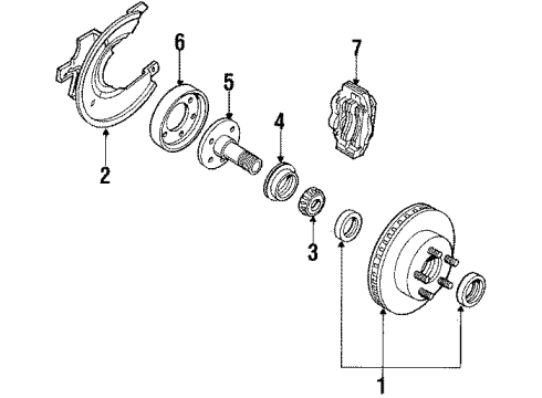 1987 Ford Ranger Front Brakes Diagram