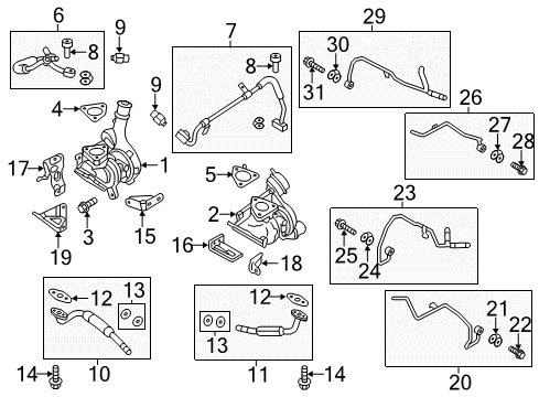 2011 Lincoln MKS Turbocharger Diagram