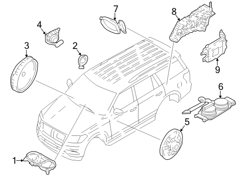 2022 Lincoln Navigator Sound System Diagram 2 - Thumbnail