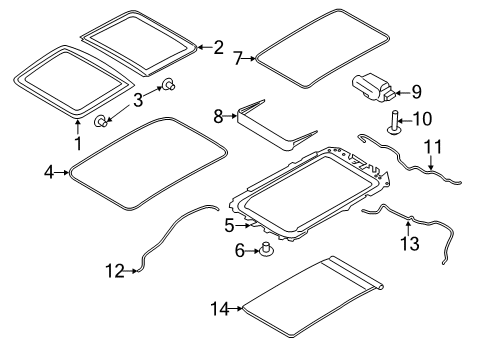 2019 Lincoln Nautilus DEFLECTOR - AIR Diagram for FA1Z-58500A26-C