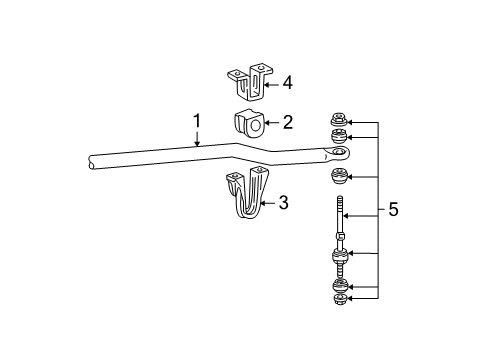 2004 Ford Mustang Bush Diagram for 2R3Z-5493-AA