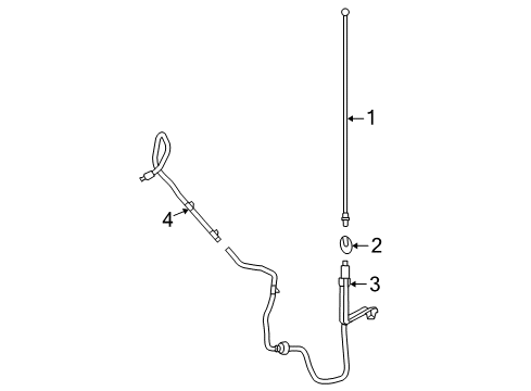 2002 Mercury Mountaineer Antenna & Radio Diagram 1 - Thumbnail