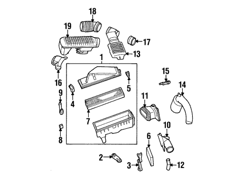 1997 Ford Contour Module - Engine Control - EEC V Diagram for WU7Z-12A650-RA