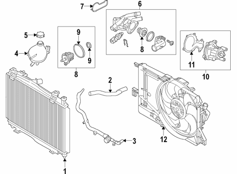 2018 Ford EcoSport HOSE - RADIATOR Diagram for GN1Z-8260-W