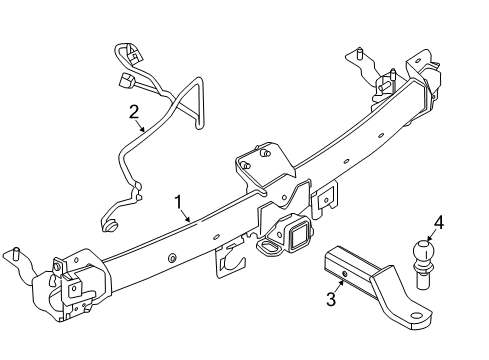 2017 Ford Police Interceptor Utility Trailer Towing - 4 Pin Connector Diagram for BB5Z-15A416-A