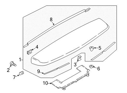 2022 Ford Expedition Rear Spoiler Diagram