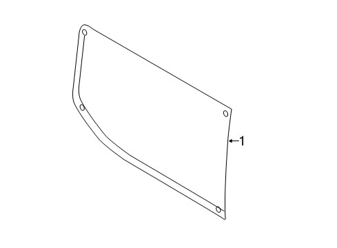 2023 Ford Transit-250 Glass - Side Panel Diagram 1 - Thumbnail