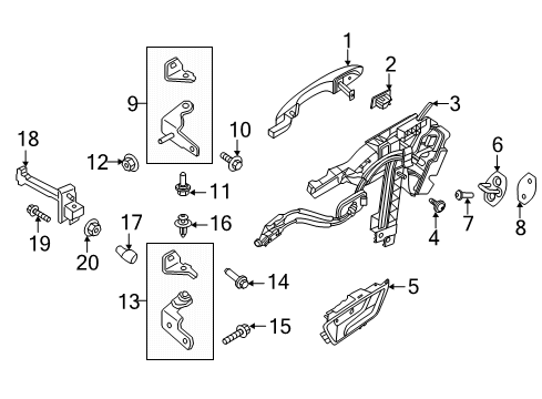 2020 Ford Escape Rear Door Diagram 4 - Thumbnail