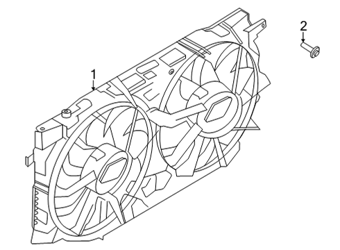 2022 Ford Bronco Cooling System, Radiator, Water Pump, Cooling Fan Diagram 1 - Thumbnail