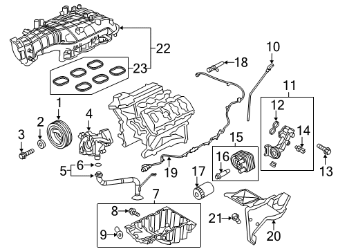 2023 Ford F-150 INDICATOR ASY - OIL LEVEL Diagram for ML3Z-6750-B