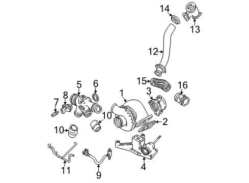 2001 Ford F-250 Super Duty Turbocharger Diagram