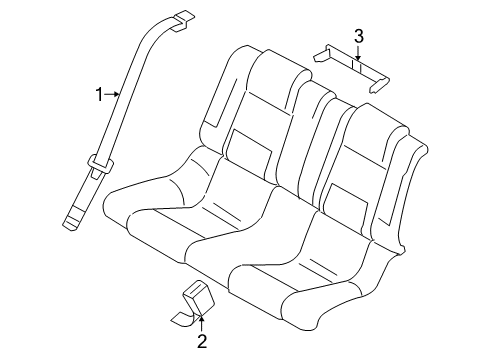 2005 Ford Mustang Rear Seat Belts Diagram