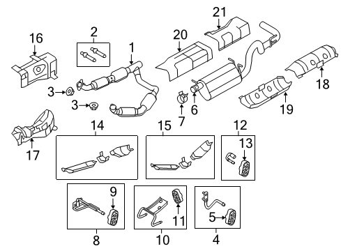 2014 Ford E-150 Exhaust Components Diagram 2 - Thumbnail