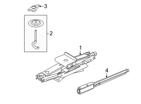 2007 Mercury Grand Marquis Jack & Components Diagram