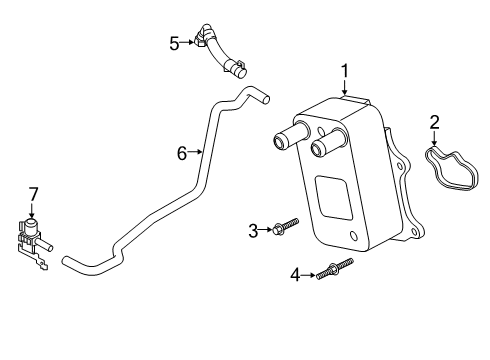 2023 Lincoln Aviator Engine Oil Cooler Diagram