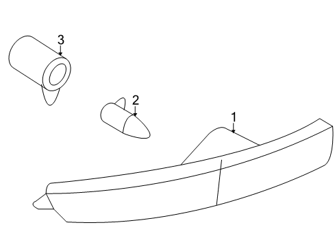 2009 Lincoln MKX Bulbs Diagram 3 - Thumbnail