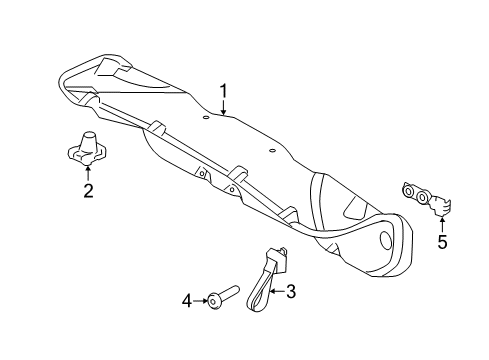 2012 Ford Fusion Interior Trim - Trunk Lid Diagram