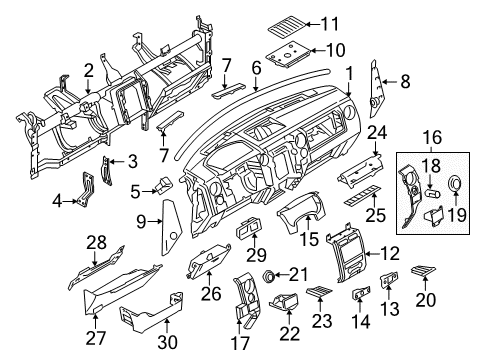 2011 Ford F-150 Panel - Instrument Diagram for BL3Z-1504338-AB