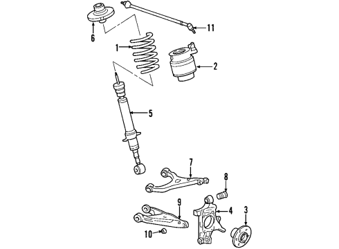 2004 Lincoln Navigator Insulator Assembly Diagram for 2L1Z-5493-EA