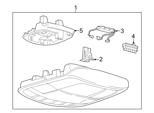 2021 Ford F-150 Overhead Console Diagram