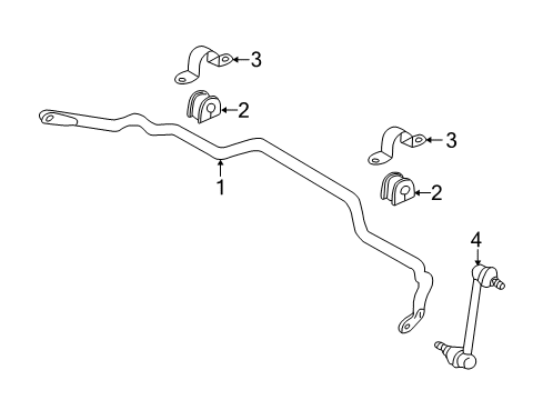 2006 Ford Escape Stabilizer Bar & Components - Front Diagram 2 - Thumbnail