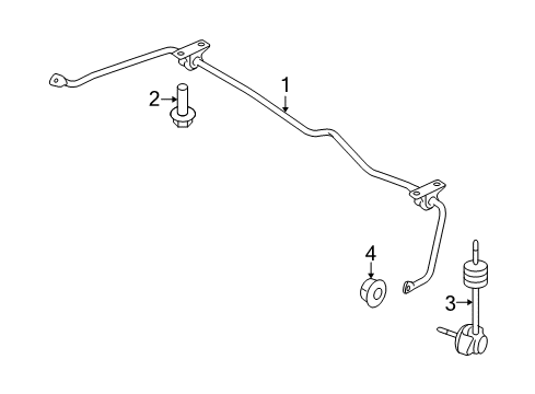 2017 Ford Flex Rear Suspension, Control Arm Diagram 2 - Thumbnail