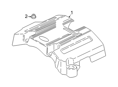 2021 Ford F-150 Engine Appearance Cover Diagram 3 - Thumbnail