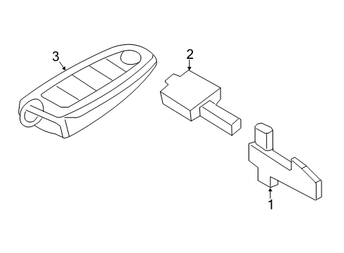 2021 Ford Escape Keyless Entry Components Diagram