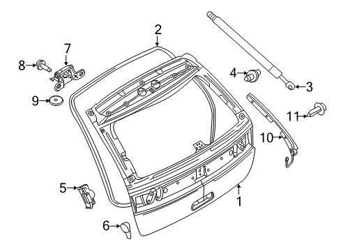 2014 Lincoln MKX Lift Gate Diagram