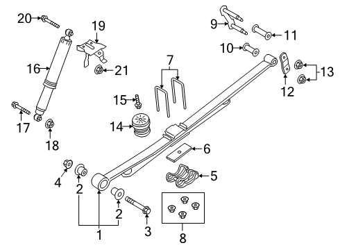 2022 Ford Ranger Screw Diagram for -W505277-S442