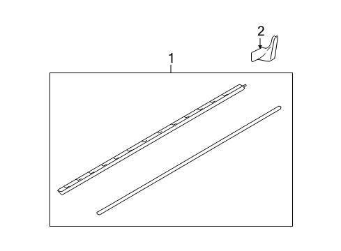 2011 Ford Flex Exterior Trim - Pillars, Rocker & Floor Diagram