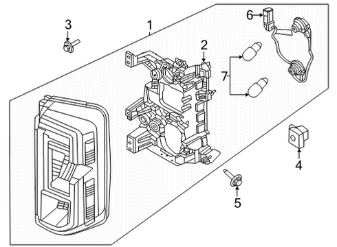 2022 Ford Bronco Bulbs Diagram