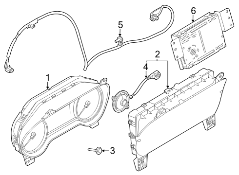 2023 Ford F-250 Super Duty Instruments & Gauges Diagram