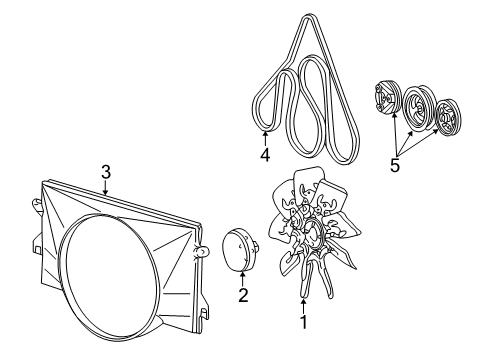 2004 Ford E-250 Belts & Pulleys, Maintenance Diagram