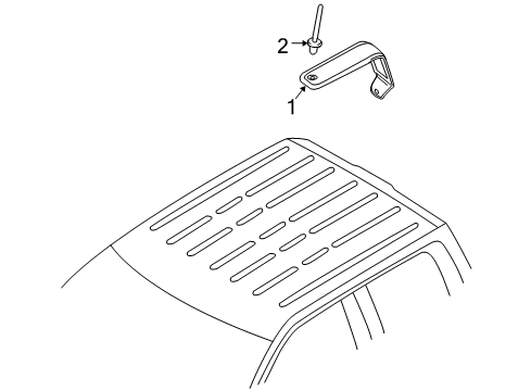 2009 Ford F-150 Exterior Trim - Cab Diagram 2 - Thumbnail