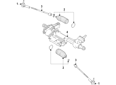 2019 Ford Mustang Steering Column & Wheel, Steering Gear & Linkage Diagram 5 - Thumbnail