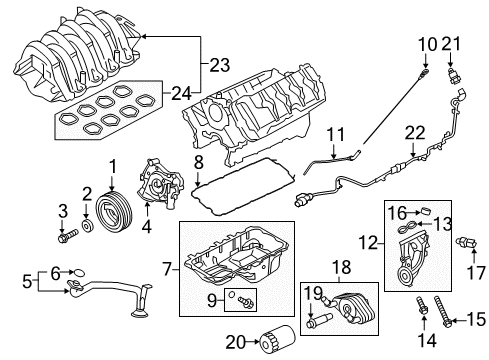 2017 Ford F-150 Heater Assembly Diagram for CV6Z-6A051-C