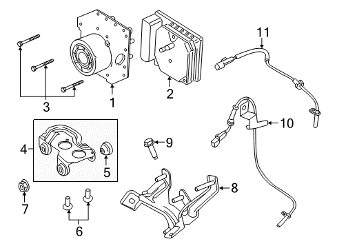 2016 Lincoln MKZ ABS Components Diagram 2 - Thumbnail