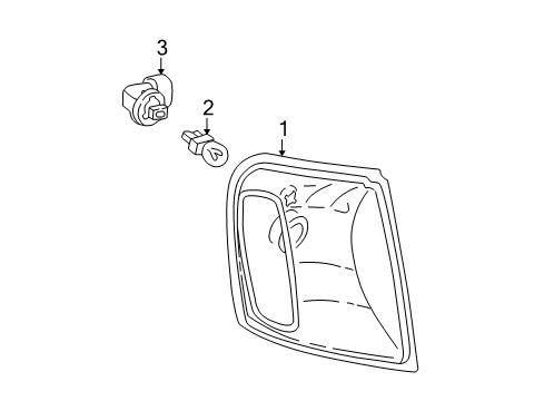 2001 Ford Explorer Sport Park & Side Marker Lamps Diagram