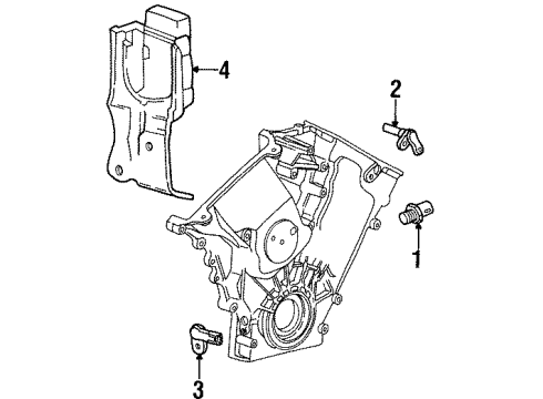 1998 Ford Taurus Module - Engine Control - EEC V Diagram for F6PZ-12A650-CVE