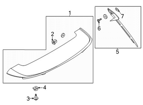 2022 Lincoln Corsair PILLAR ASY - REAR BODY Diagram for LJ7Z-7844210-AA