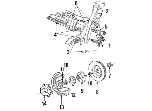 1989 Lincoln Continental Rear Brakes Diagram