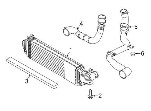 2017 Ford Focus Duct - Air Diagram for G1FZ-6C646-A