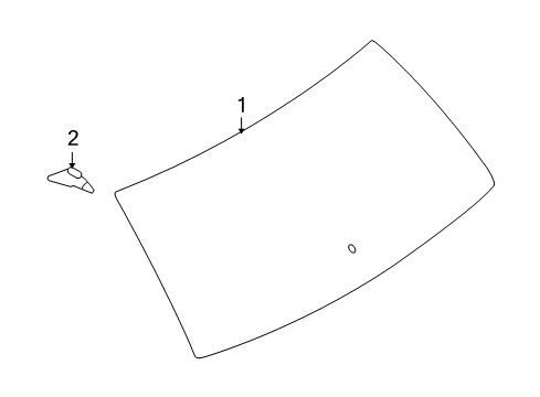 2007 Lincoln MKX Lift Gate - Glass & Hardware Diagram