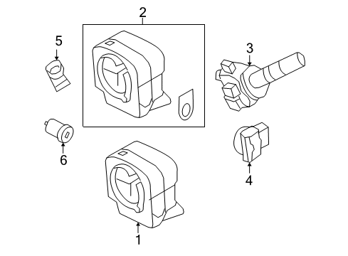 2008 Ford F-150 Switches Diagram 3 - Thumbnail