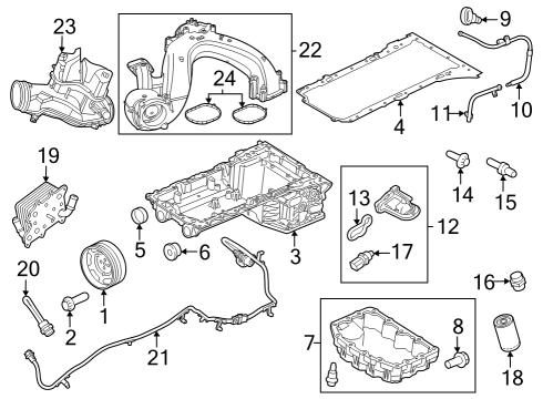 2023 Ford F-350 Super Duty Senders Diagram 1 - Thumbnail